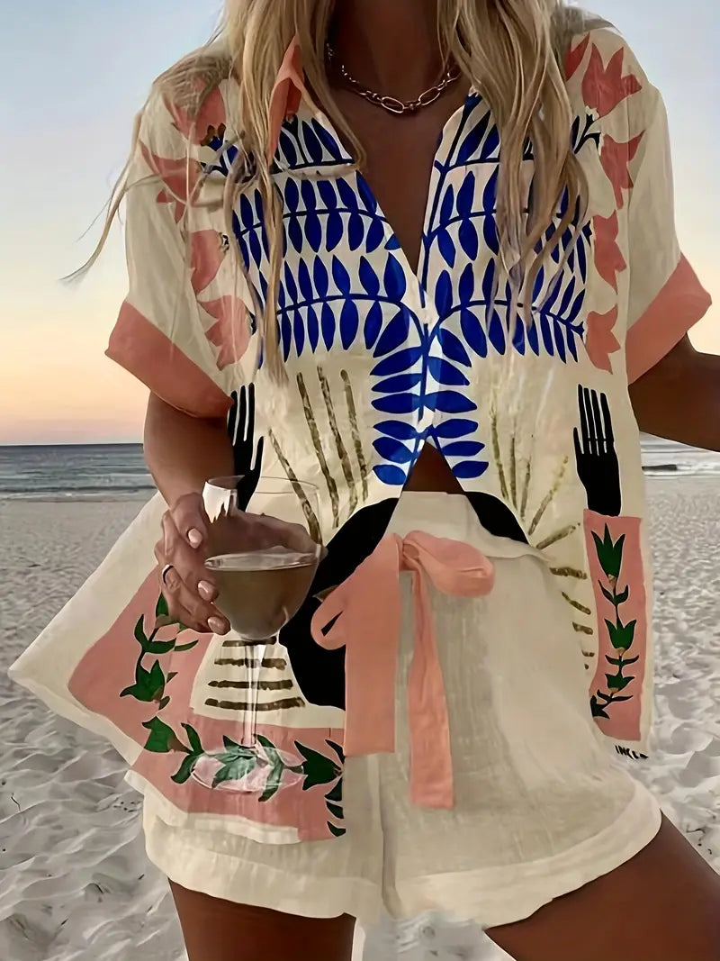 Marlene™ - Set van overhemd en korte broek