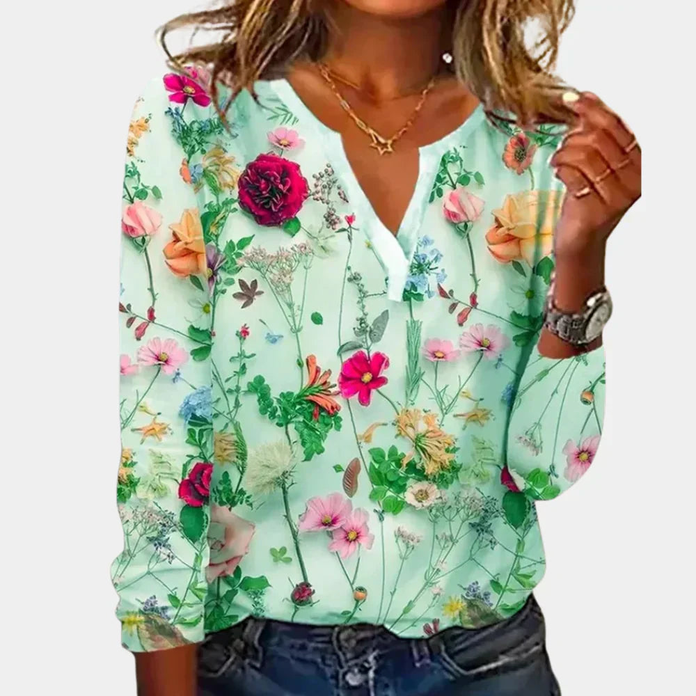 Casual Gebloemde Blouse Dames