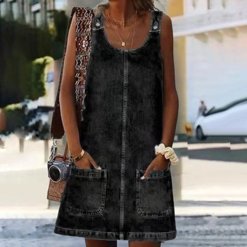 Otylia - Comfortabele mini-jurk met brede schouders