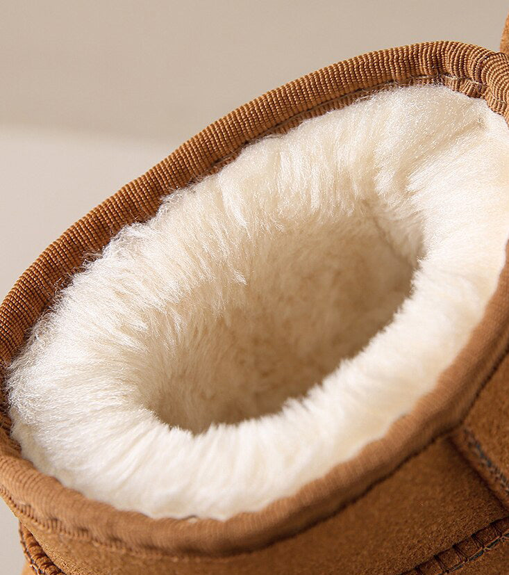 Auriane - Enkellaarsjes met bont