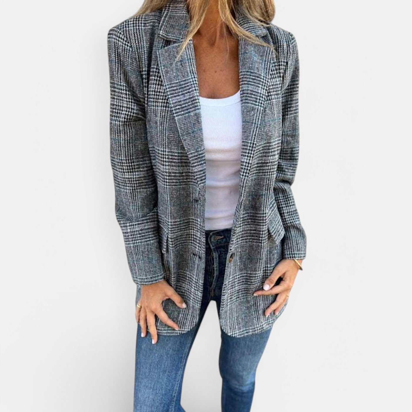Abby - Klassieke geruite blazer