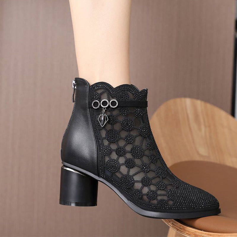 Nieuwe stijl holle damesschoenen met hoge hak✨