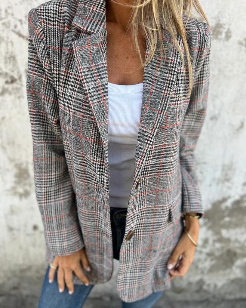 Abby - Klassieke geruite blazer