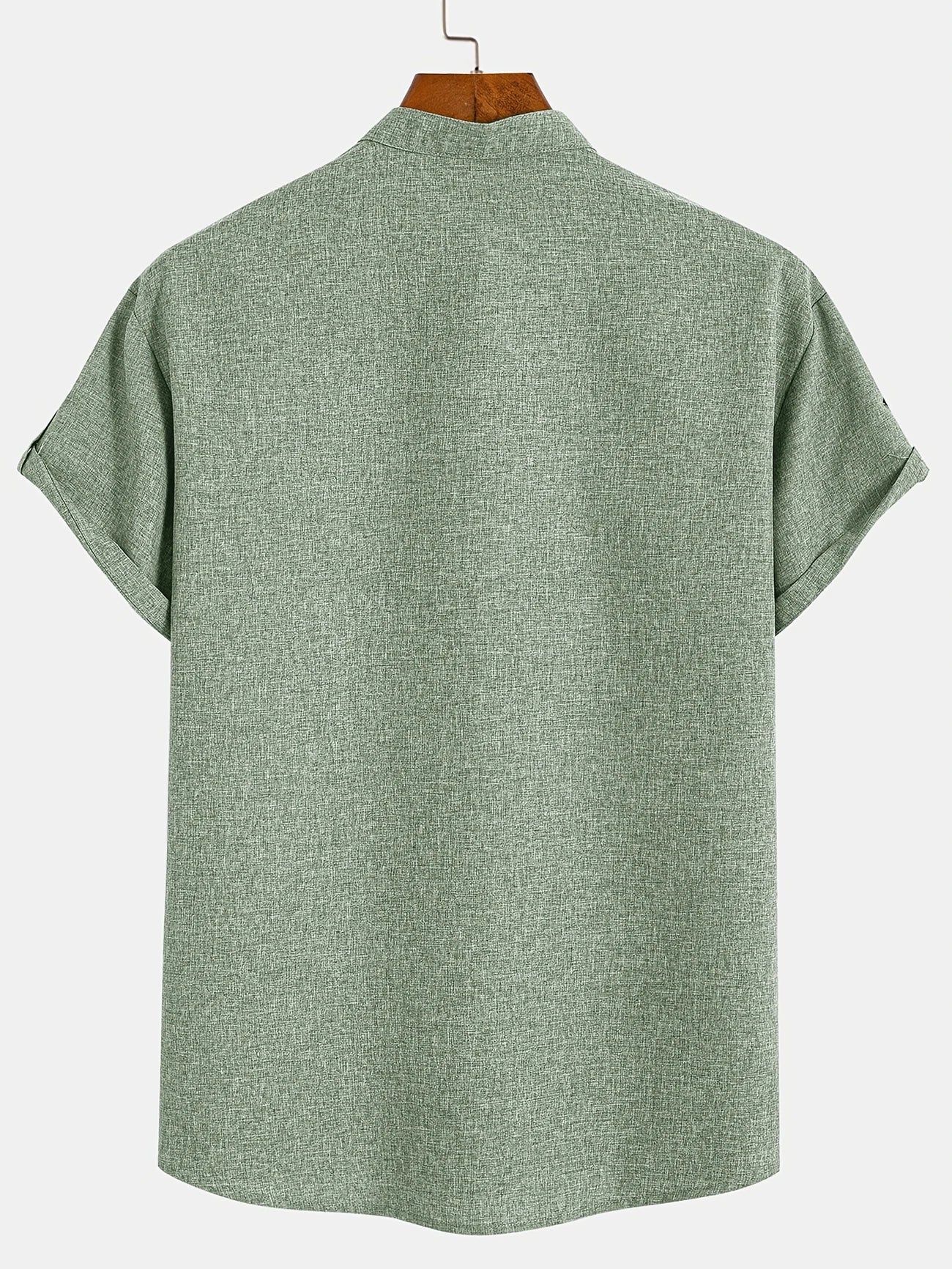 Elliott – Elegant overhemd met korte mouwen en opstaande kraag