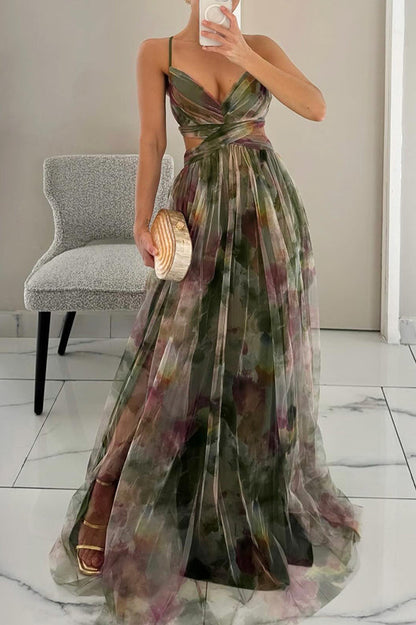Gisella™ | Charmante maxi-jurk met bloemenprint