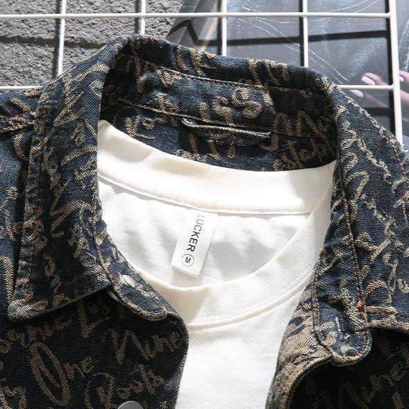 Hans™ Denim jasje met letters