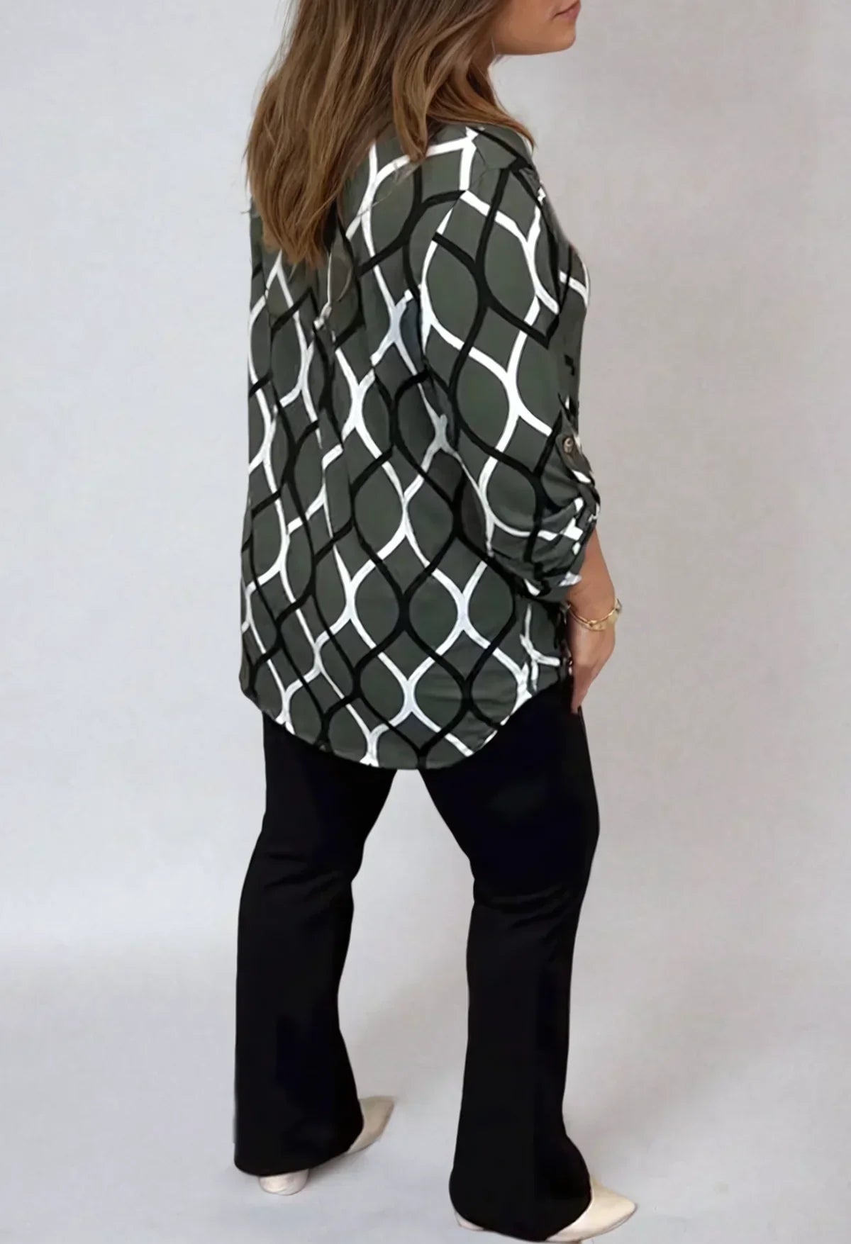 Jannita™ | Casual blouse met lange mouwen en elegant patroon