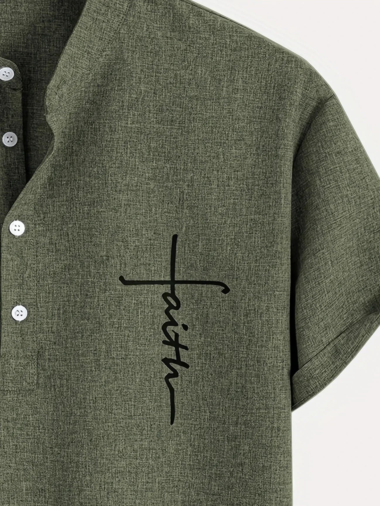 Elliott – Elegant overhemd met korte mouwen en opstaande kraag