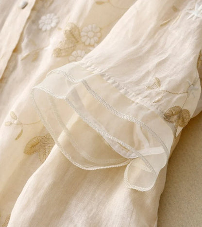 Bellerose - Geborduurd vintage overhemd