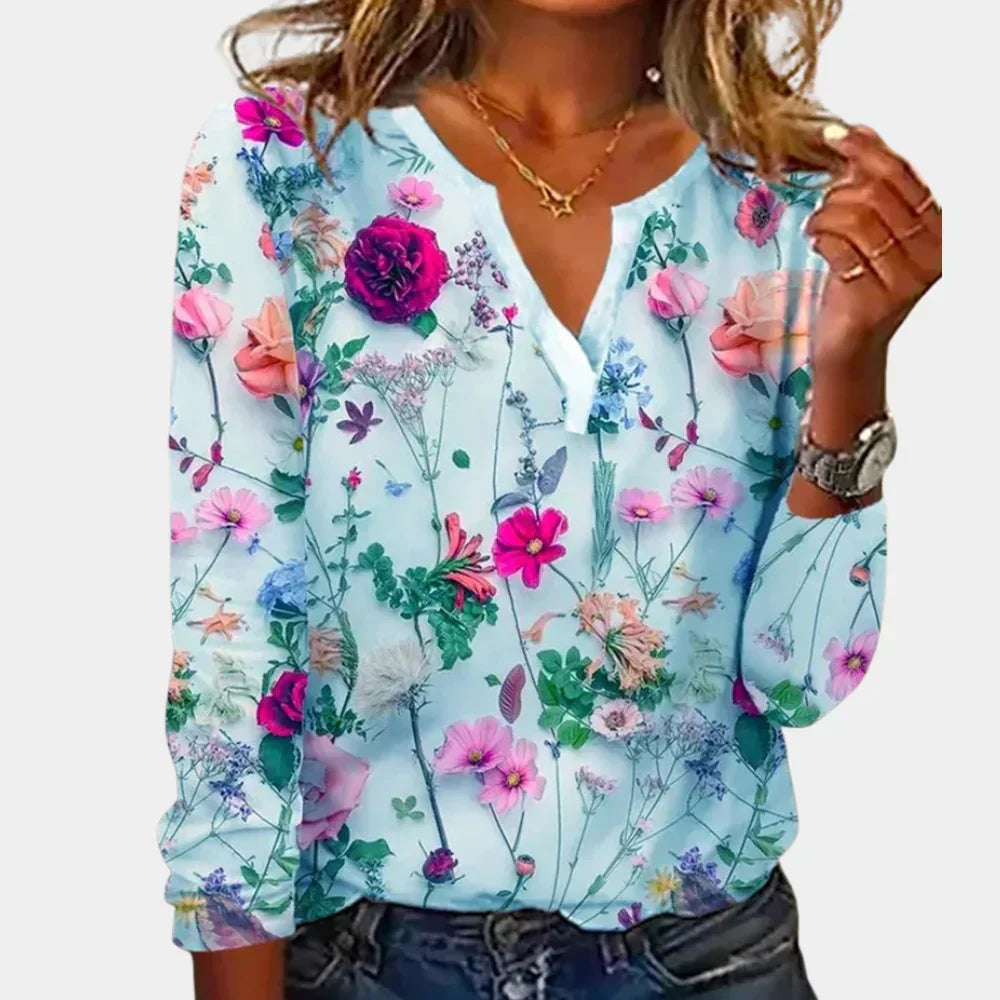 Casual Gebloemde Blouse Dames