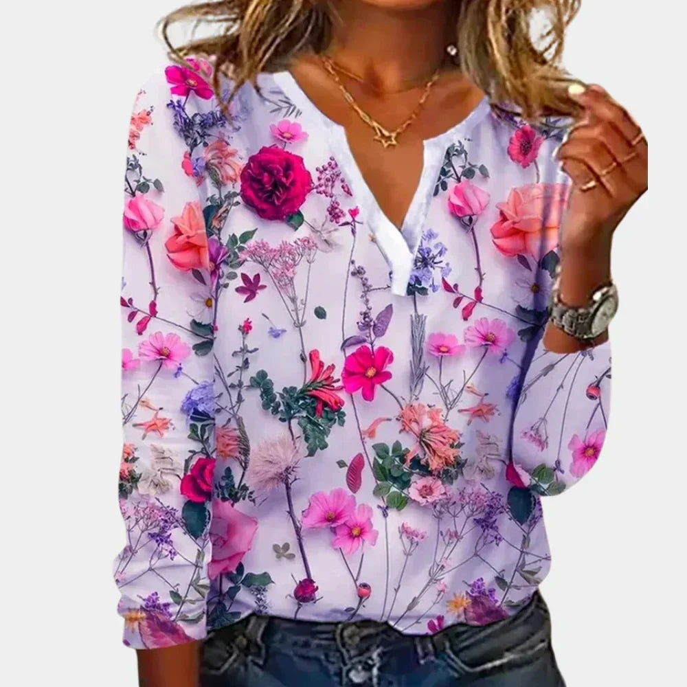 Casual Gebloemde Blouse Dames