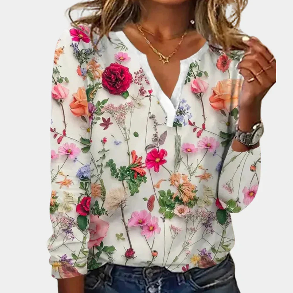 Casual Gebloemde Blouse Dames