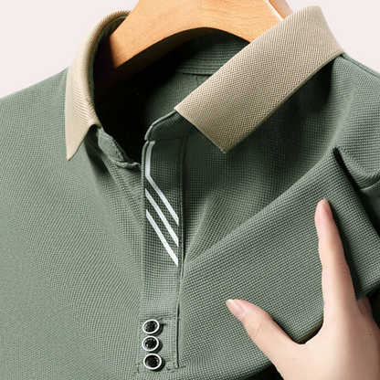 Jacek - Heren Casual Poloshirt met Lange Mouwen