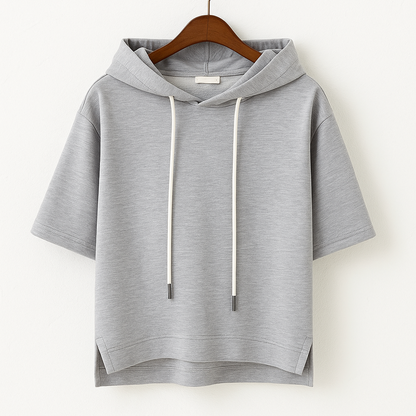 Alison - Hoodie met korte mouwen