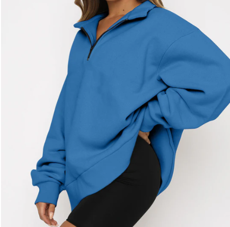 Charlotte – sweatshirt met kraag voor dames