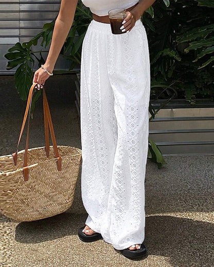 Broek mode kant casual