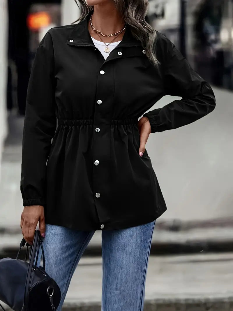 Olivia™ - Chique, halflange, winddichte jas met rits