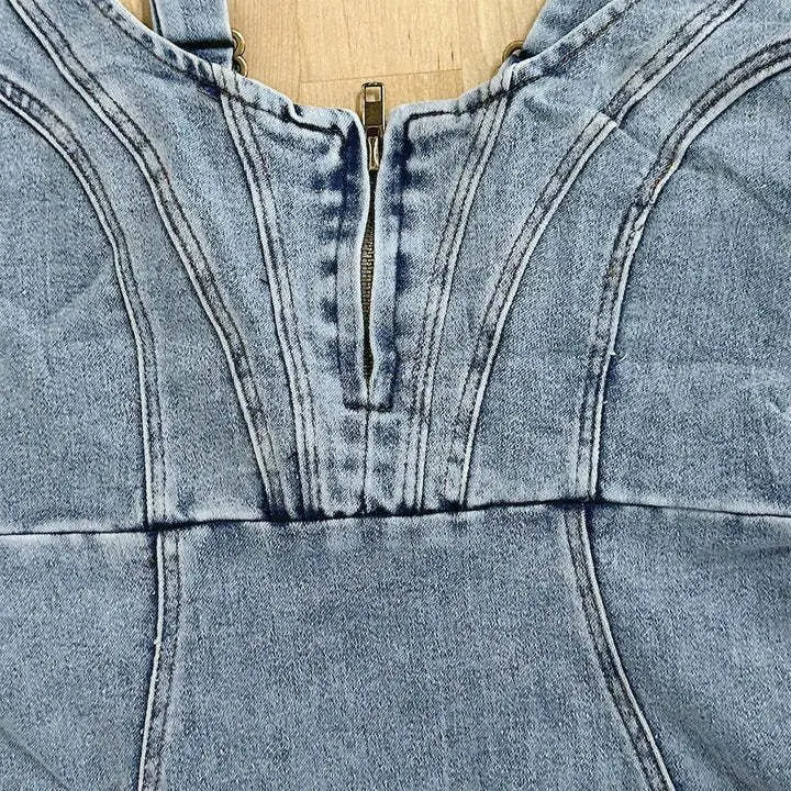 Mirabella™ - Denimjurk met verstelbare bandjes