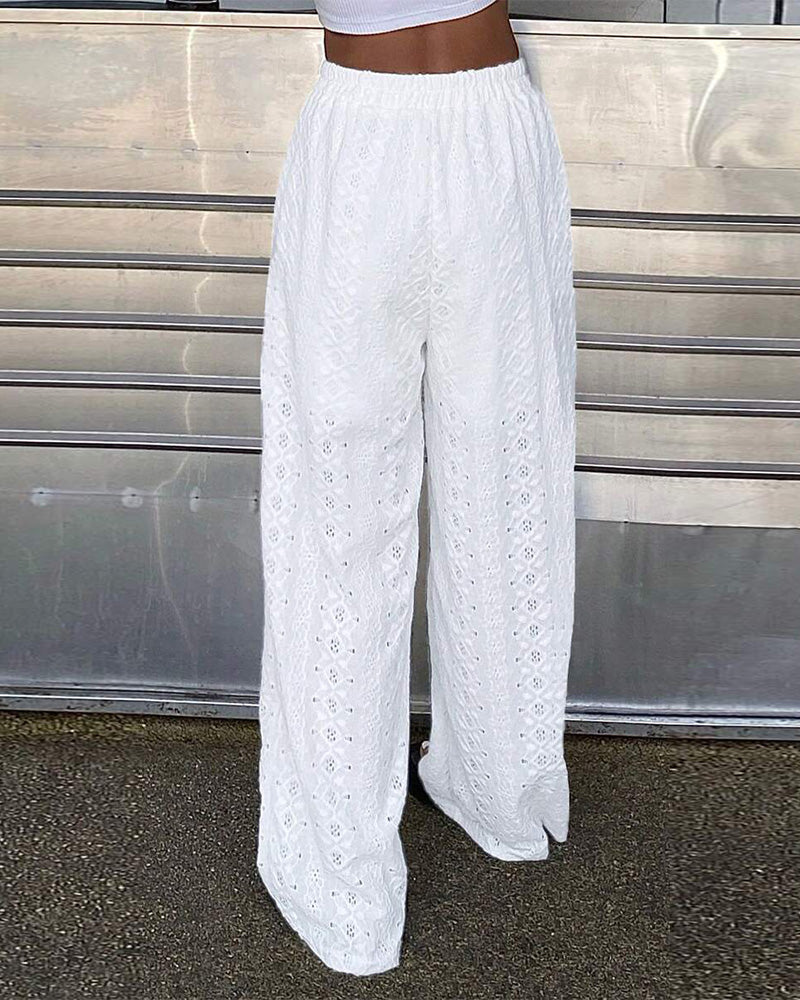 Broek mode kant casual