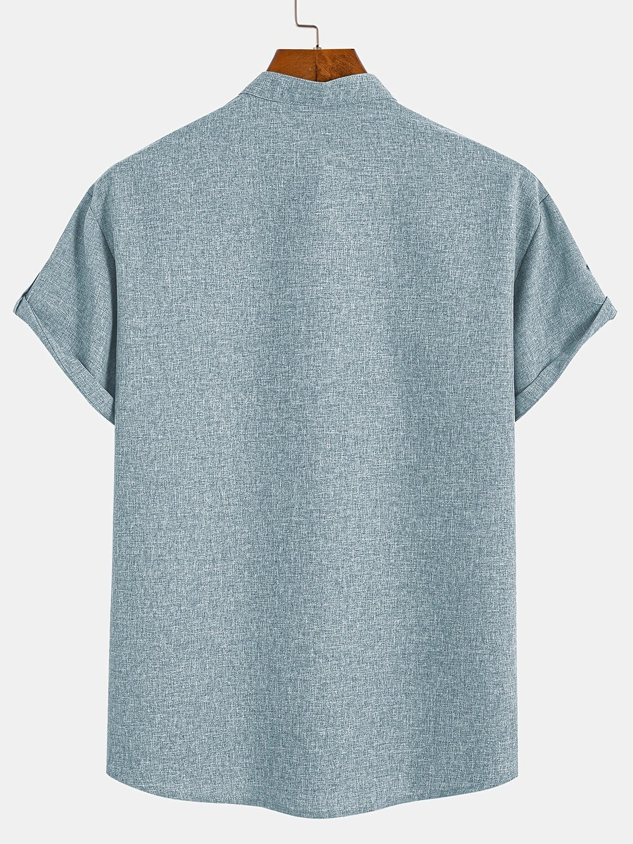 Elliott – Elegant overhemd met korte mouwen en opstaande kraag