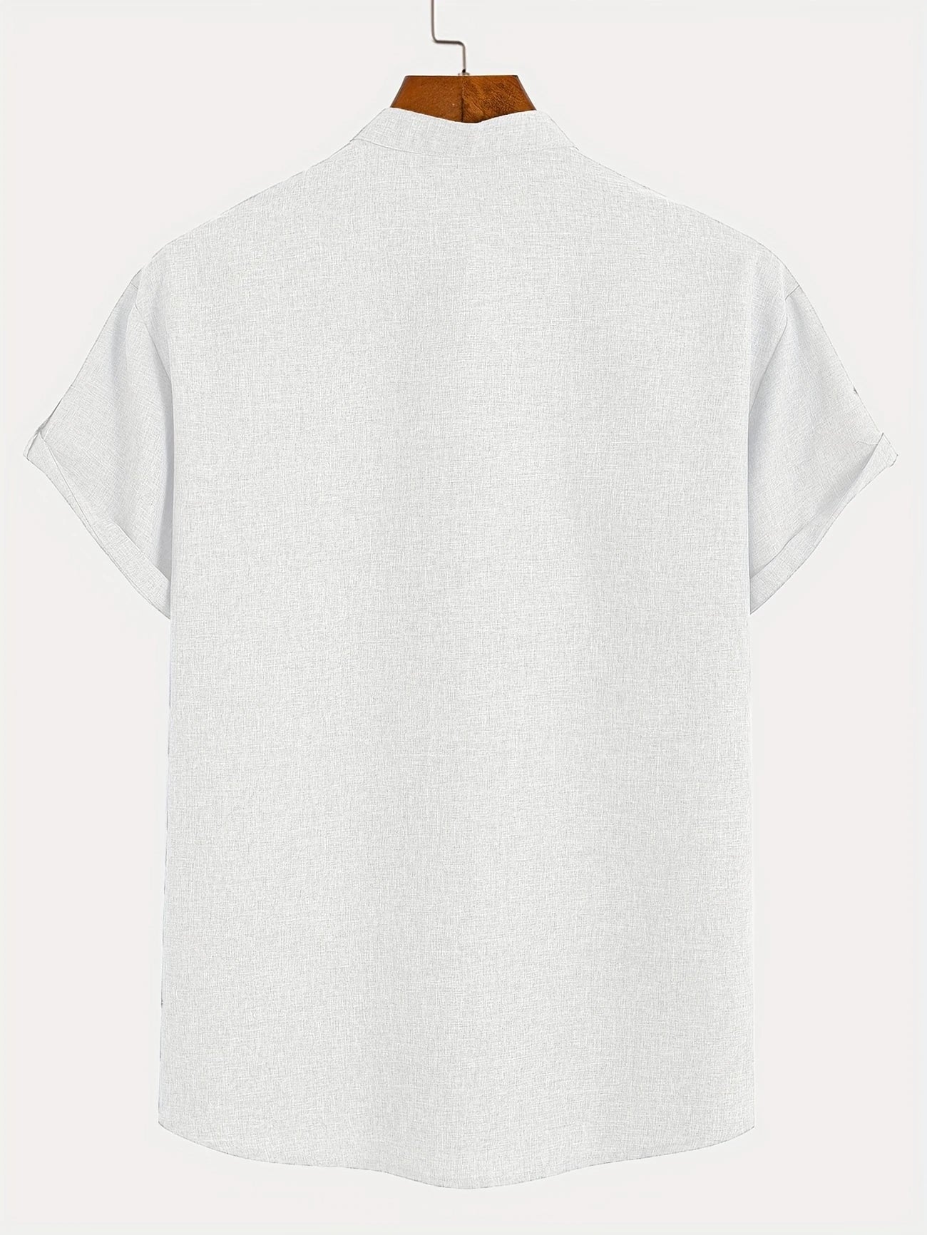 Elliott – Elegant overhemd met korte mouwen en opstaande kraag