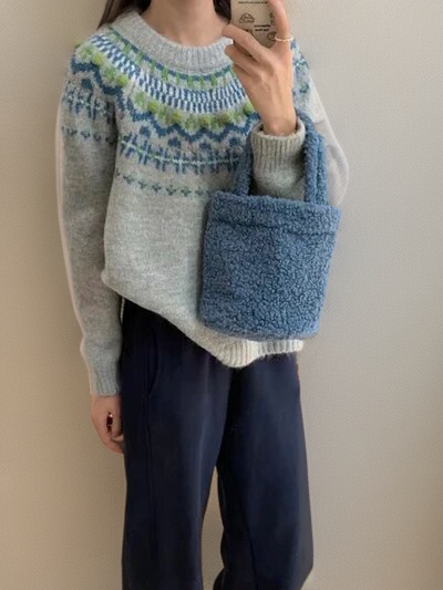 Odette | Modieuze jacquardtrui