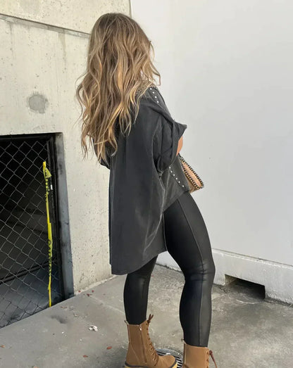 Isabelle™ - Oversized T-shirt met Nieten