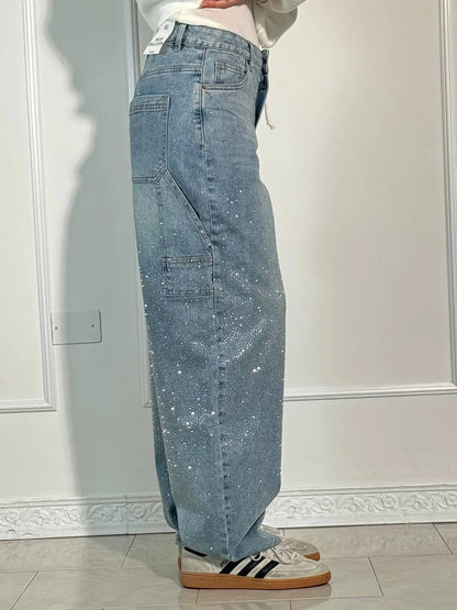 Belle™ Glinsterende damesjeans