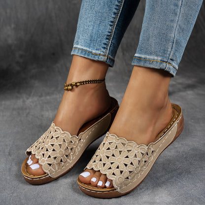 Ademende orthopedische sandalen met open teen voor dames